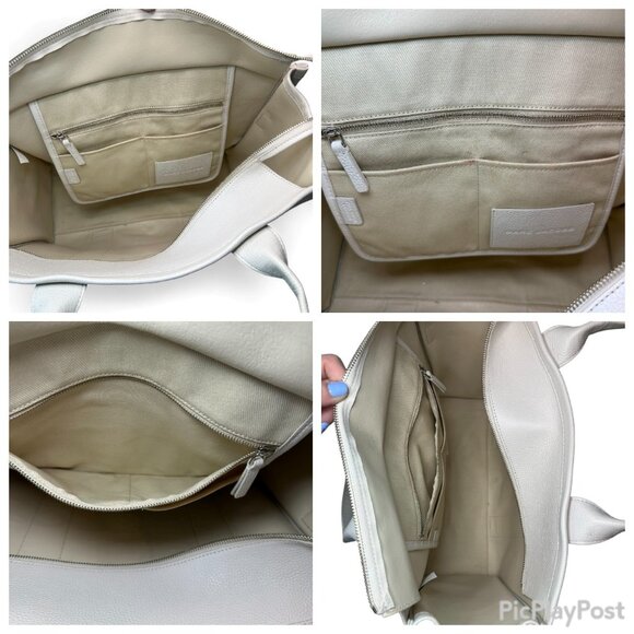 Marc Jacobs The Leather Large Tote Bag - Cream/White (Like New) - Picture 11 of 14